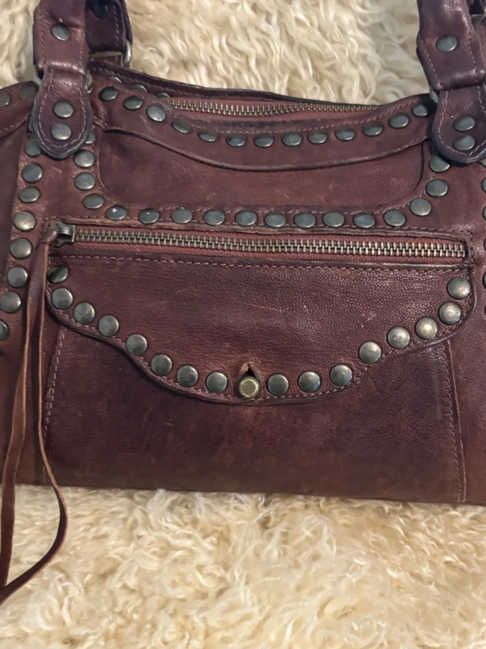 Original Infinity Italian Leather Bag Boho/Shoulder
